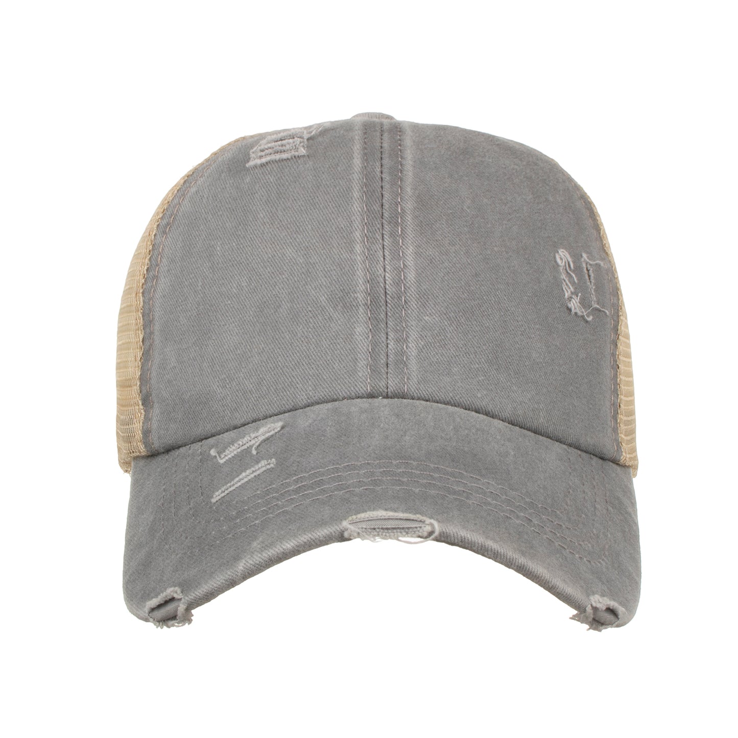 Distressed Vintage Ponytail Cap