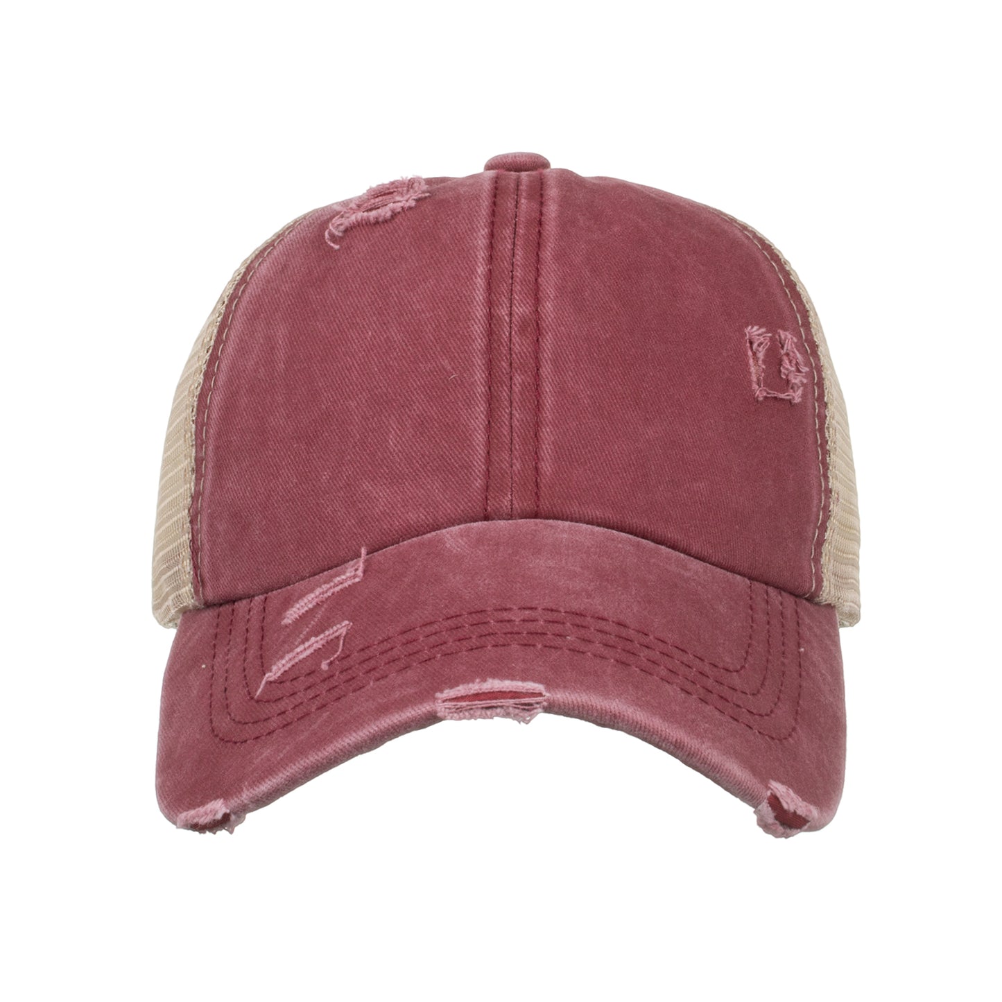 Distressed Vintage Ponytail Cap