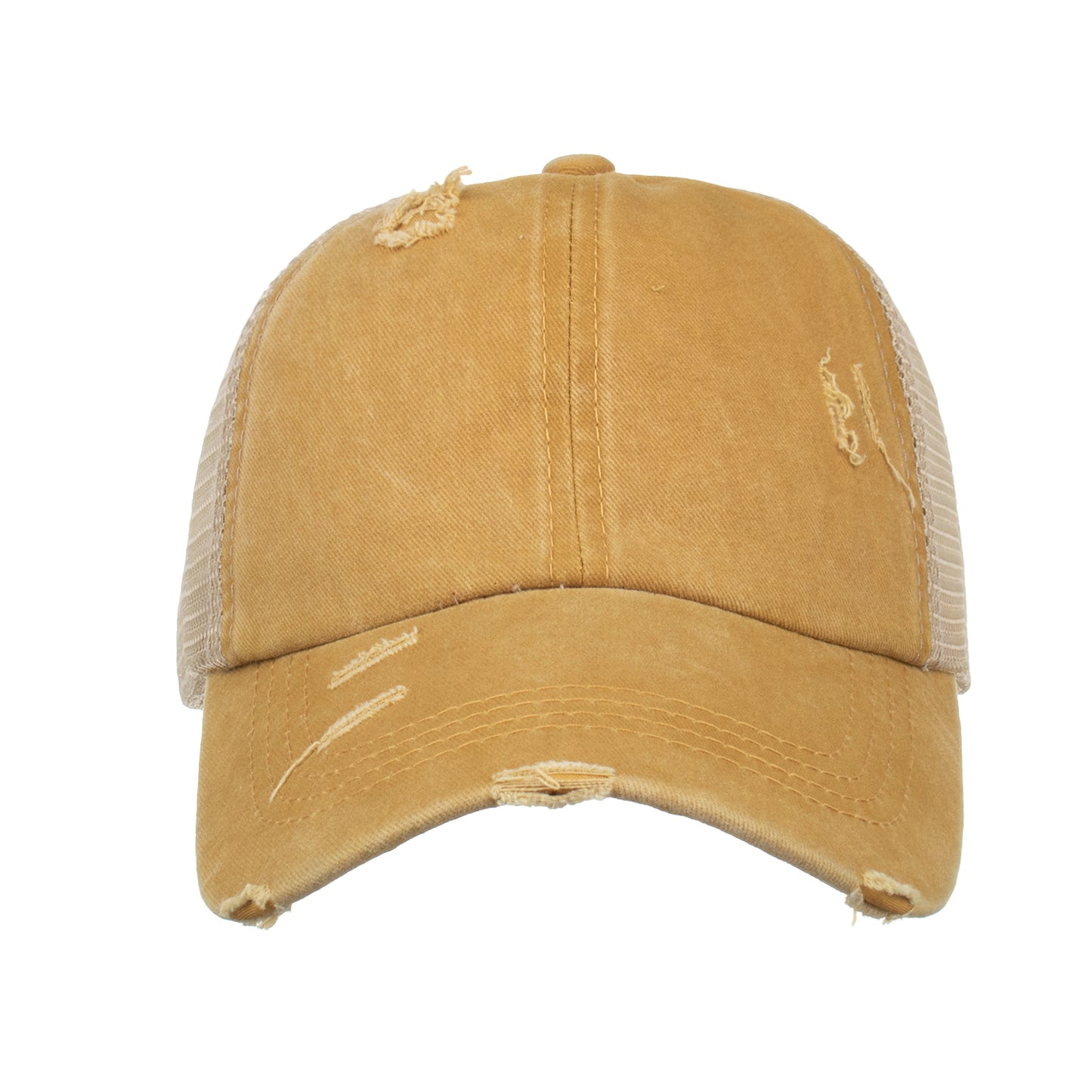 Distressed Vintage Ponytail Cap